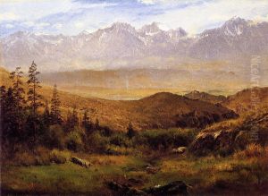In The Foothills Of The Rockies by Albert Bierstadt