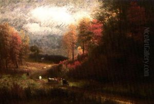 Rainy Day In Autumn by Albert Bierstadt