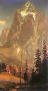 The Wetterhorn, Switzerland by Albert Bierstadt