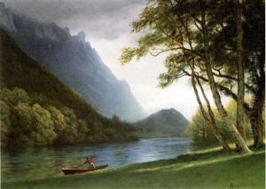 A Mountain Stream by Albert Bierstadt