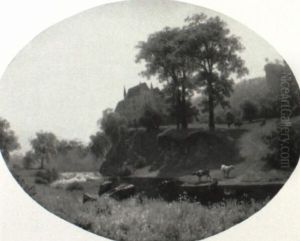 Brandenburg Castle, Prussia by Albert Bierstadt