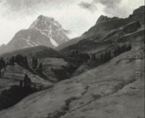 Mountain Landscape (arapahoe Peak, Colorado?) by Albert Bierstadt