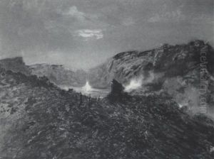 Mount Vesuvius by Albert Bierstadt