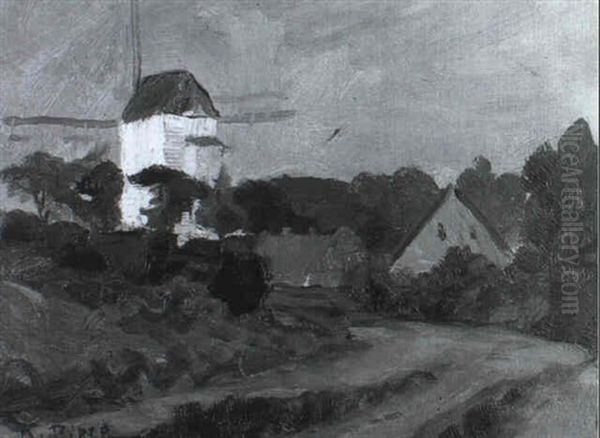 Landschaft Mit Windmuhle - view 1