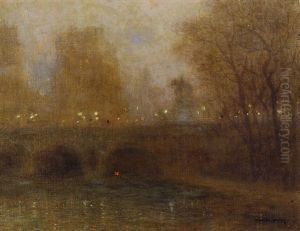 La Maison De Madame Roland, Pont Neuf, Paris by Marie Gabriel Biessy