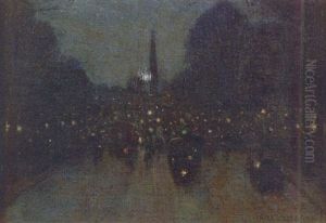 Paris Rue Royale, La Nuit, Effet De Lumiere Paris Rue Royale, La Nuit, Effet De Lumiere