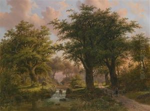 Romantische Waldlandschaft by Anthony Biester