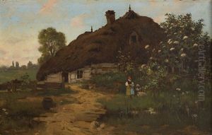 Girls By The Hut by Severin Bieszczad
