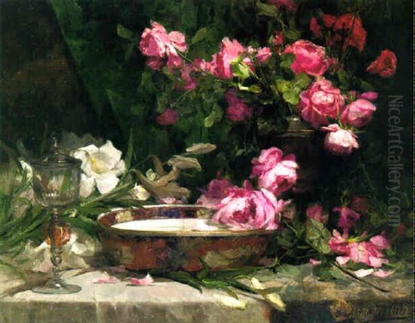 A Still Life With Roses And Iris - view 1