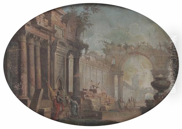 Capriccio Architettonico Con Figure - view 1