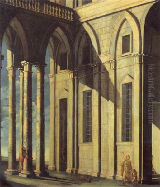 Paesaggio Con Architetture E Figure - view 1