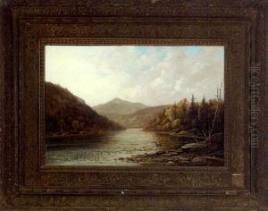 Autumn River Landscape by Daniel Folger Bigelow
