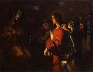 Cristo Davanti A Caifa by Trophime (Theophisme) Bigot the Elder