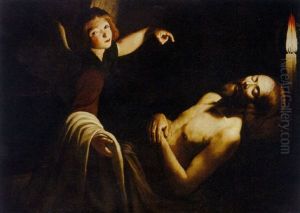 Christ Tended By An Angel by Trophime (Theophisme) Bigot the Elder