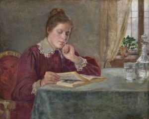 Reading Girl by Sandor Alexander Bihari