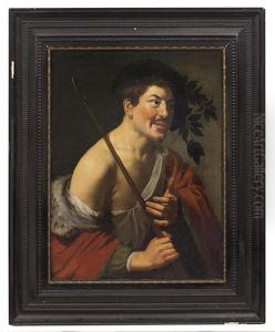 Ritratto Virile In Veste Di Bacco by Jan Van Bijlert