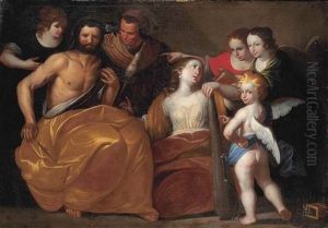 Heracles And Omphale by Jan Van Bijlert