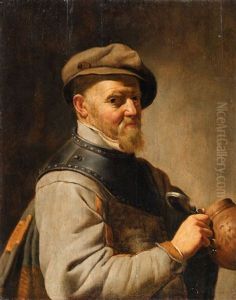 Portrait Of A Soldier In A Cuirass by Jan Van Bijlert