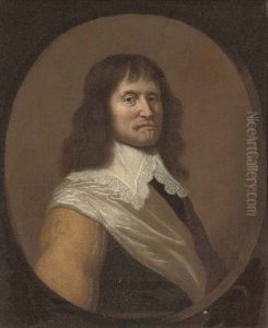 Portrait Of A Gentleman In A White Sash And Collar