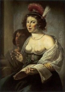 La Jeune Chanteuse by Jan Van Bijlert