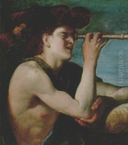 Portrait Of A Mariner Holding A Telescope