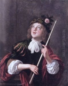 A Youth With A Torch (the Lamplighter)