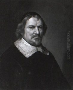 Portrait Of Johann Strick Van Linschoten Wearing A Linen Collar by Jan Van Bijlert