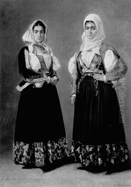 Two Women In Balkan Dress - view 1