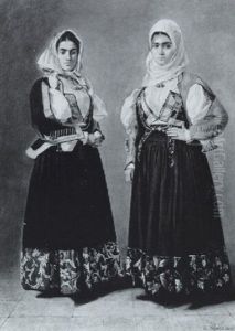 Two Women In Balkan Dress Two Women In Balkan Dress