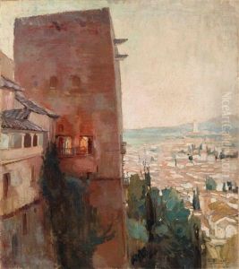 Vista Del Albaicin Desde La Alhambra