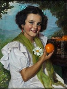 Nina Con Naranjas