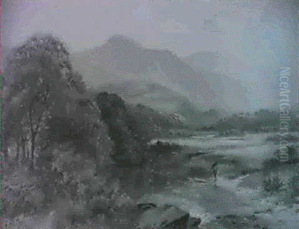 Aber Glaslyn, Or Blue Lake North Wales - view 1