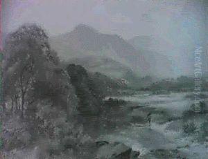 Aber Glaslyn, Or Blue Lake North Wales by James Lees Bilbie