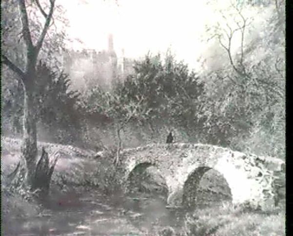 Ancient Bridge And Castle - view 1