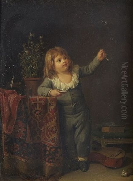 Un Enfant Qui Joue Avec Des Bulles De Savon - view 1