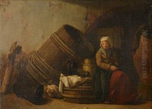 Village Woman In A Cellar Village Woman In A Cellar