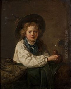 Jeune Pelerin Remplissant Sa Gourde