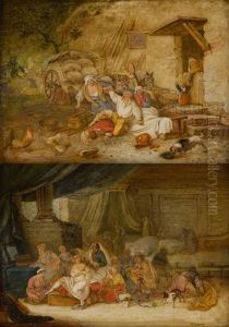 Les Preparatifs Du Trousseau (+ Les Detrousseurs; 2 Works) by Marc Antoine Bilcoq