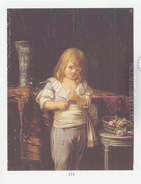 Portrait Du Dauphin Louis Charles Tenant Un Clystere (?) - view 1