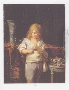 Portrait Du Dauphin Louis Charles Tenant Un Clystere (?) Portrait Du Dauphin Louis Charles Tenant Un Clystere (?)