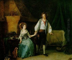 Couple Dans Un Interieur by Marc Antoine Bilcoq