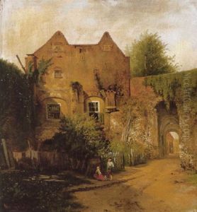 Bolwerk Sterrenburg Of Sterkenburg Bij De Bijlhouwerstoren Te Utrecht by Johannes Warnardus Bilders