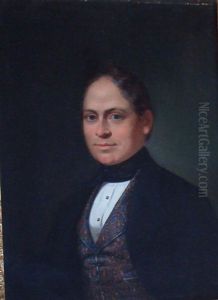 Portrait D'homme Au Gilet Cachemire by John Joseph Bilfeldt