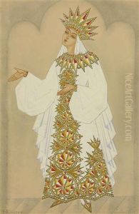 Costume Design For Ruslan And Ludmila : Ludmila by Boris Bilinsky