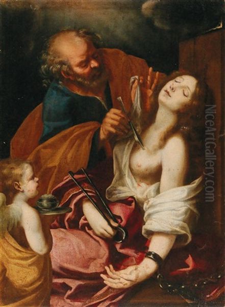 Saint Peter Healing Saint Agatha In The Dungeon - view 1