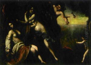 Bachus Och Ariane by Giovanni Bilivert