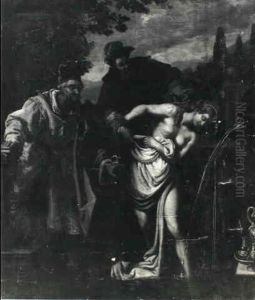 Susannah And The Elders by Giovanni Bilivert