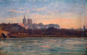 Vue De L'ile De La Barthelasse by Louis-Lina Bill
