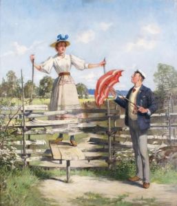 Rencontre Pres De La Barriere by Johan Akerlund