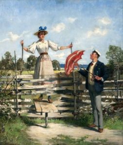 La Rencontre Pres De La Barriere by Johan Akerlund